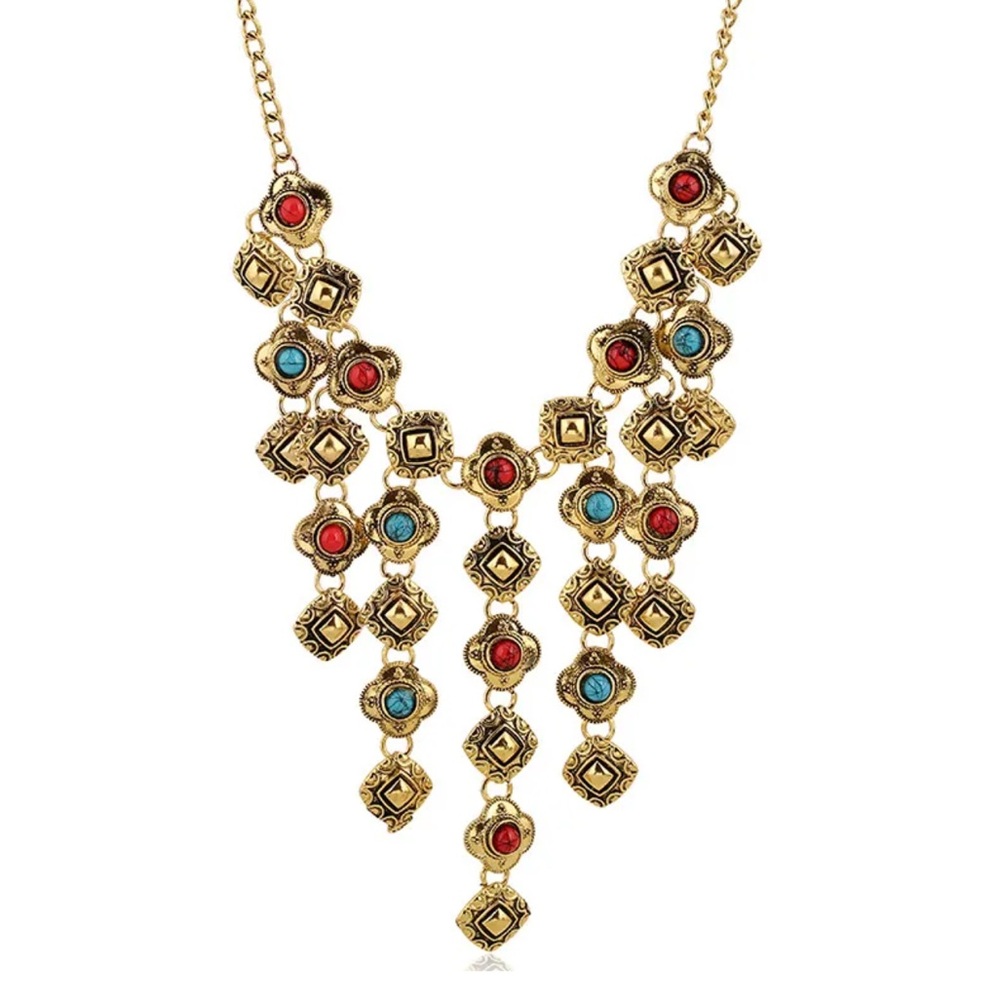 New Retro Metal Tassel Necklace